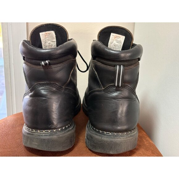 RED WING MENS WORK BLACK BOOTS LACE UP LEATHER SOFT TOE SIZE 13 D OIL RESISTANT - Picture 6 of 12